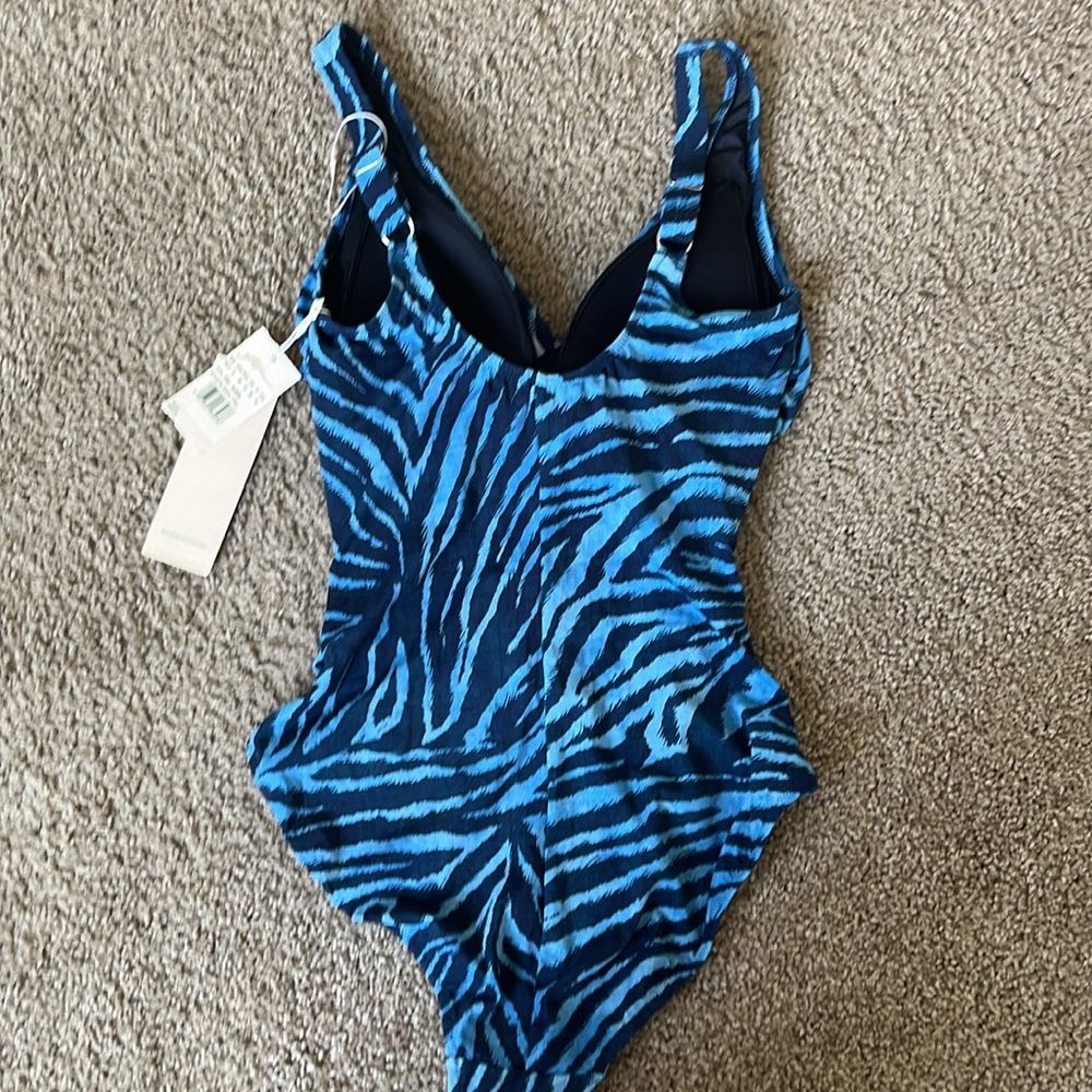 Profile by Gottex Nordstrom Blue Pattern One-Piece, NWT - Picture 5 of 6
